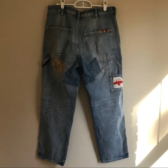 Free People Patchwork Carpenter Jeans - Picture 10 of 13